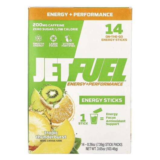 Основне фото товара JetFuel Energy+Performance Energy, Енергетичний напій, 7.39 g Eac