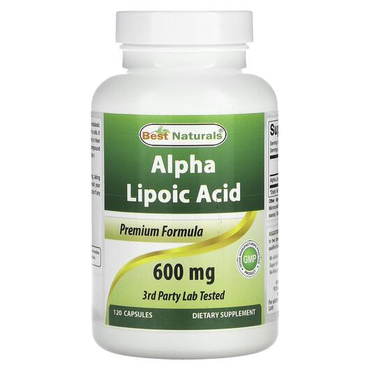 Основне фото товара Alpha Lipoic Acid 600 mg, Альфа-ліпоєва, 120 капсул