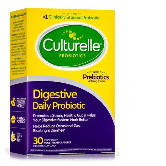 Основне фото товара Culturelle, Digestive Daily Probiotic, Пробіотики, 30 капсул