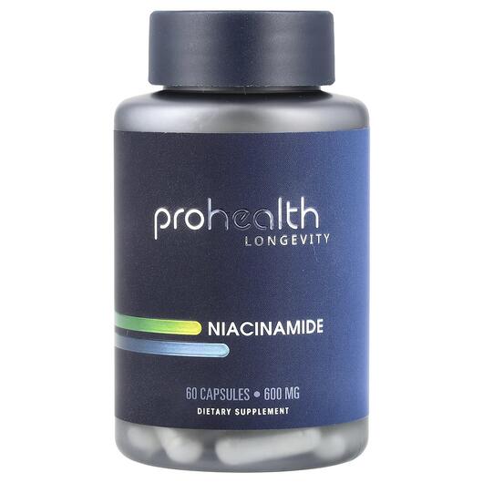 Основне фото товара Niacinamide 600 mg, Ніацинамід 600 мг, 60 капсул