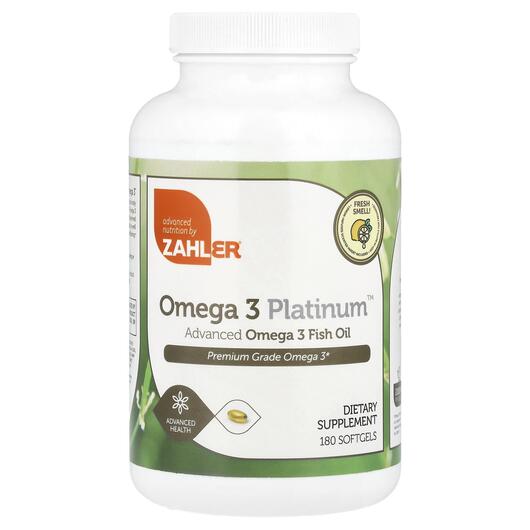 Основне фото товара Omega 3 Platinum Advanced Omega 3 Fish Oil 2000, Омега 3, 180 кап