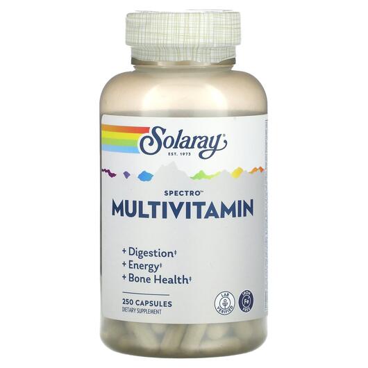 Основне фото товара Solaray, Spectro Multivitamin Iron Free, Залізо, 250 капсул