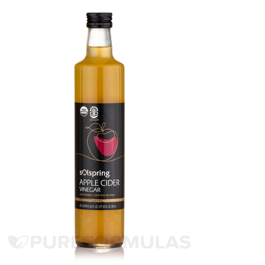 Основне фото товара Solspring Biodynamic Organic Apple Cider Vinegar, Яблучний оцет, 