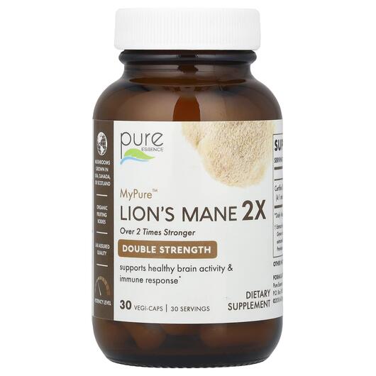 Основне фото товара Pure Essence, MyPure Lion's Mane, Гриби Левова Грива, 30 кап