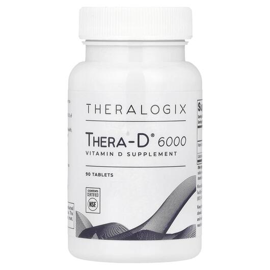 Основне фото товара Theralogix, Thera-D 6000, Вітамін D3 Холекальциферол, 90 таблеток