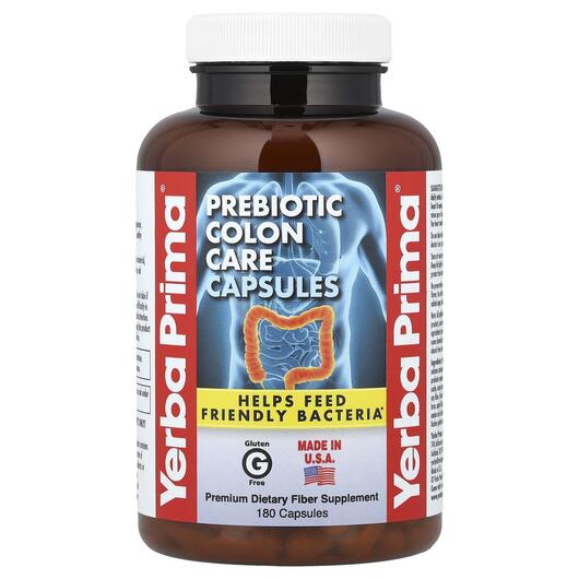 Основне фото товара Prebiotic Colon Care, Підтримка кишечника, 180 капсул