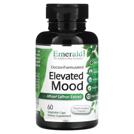Основне фото товара Elevated Mood with Affron Saffron Extract, Шафран, 60 капсул