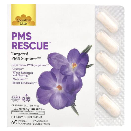 Основне фото товара PMS Rescue Targeted PMS Support, Передменструальний синдром, 60 к