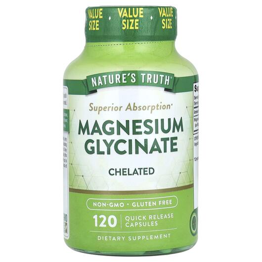 Основне фото товара Magnesium Glycinate Chelated, Гліцинат магнію, 120 капсул