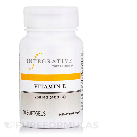 Основне фото товара Vitamin E 400 IU, Вітамін E Токофероли, 60 капсул