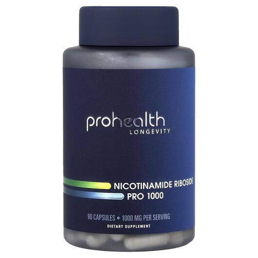 Основне фото товара Nicotinamide Riboside Pro 1000, Нікотинамід рибозид, 90 капсул