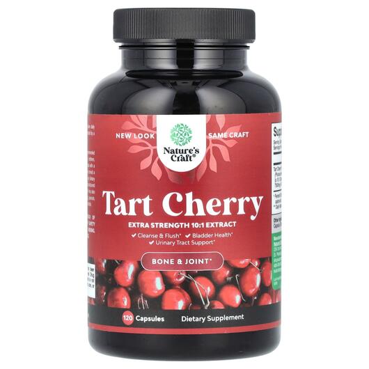 Основне фото товара Nature's Craft, Tart Cherry, Екстракт вишні, 120 капсул