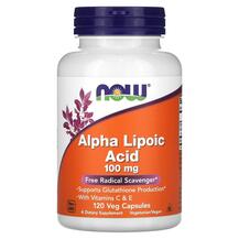 Alpha Lipoic Acid Альфа-липоевая кислота 100 мг NOW
