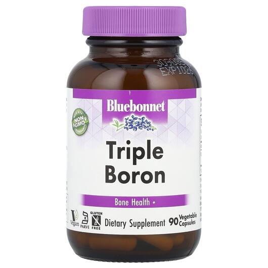 Основне фото товара Bluebonnet Nutrition, Triple Boron, Бор, 90 капсул