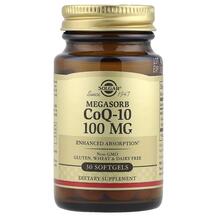 Megasorb CoQ-10 100 mg Коэнзим CoQ10 Solgar