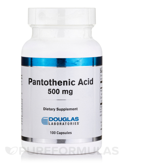 Основне фото товара Pantothenic Acid 500 mg, Вітамін B5 Пантотенова кислота, 100 капс