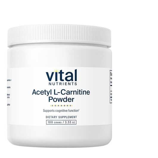 Основне фото товара Vital Nutrients, Acetyl L-Carnitine Powder, L-Карнітин, 100 г