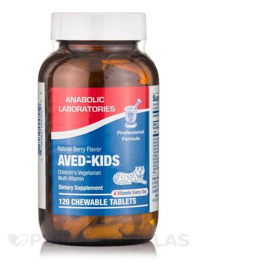 Основне фото товара AVED-Kids Natural Berry Flavor, Вітаміни для дітей, 120 таблеток