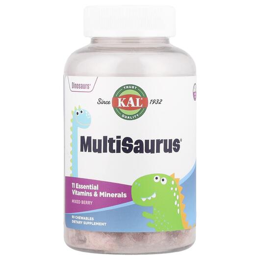 Основне фото товара KAL, MultiSaurus Vitamins & Minerals, Мультивітаміни, 90 цуке