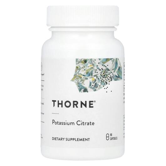 Основне фото товара Thorne, Potassium Citrate 90, Цитрат Калію, 90 капсул