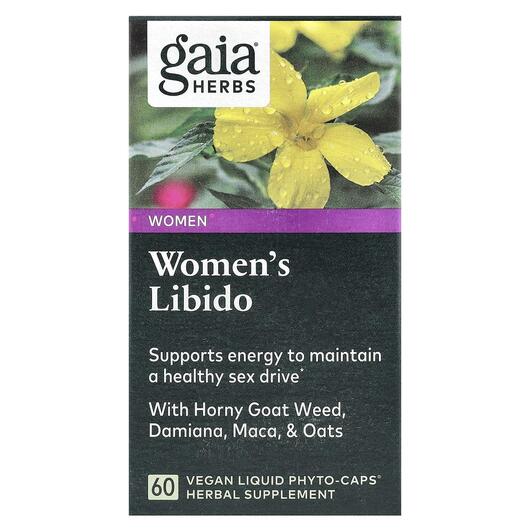 Основне фото товара Gaia Herbs, Women's Libido, Підтримка Лібідо, 60 капсул
