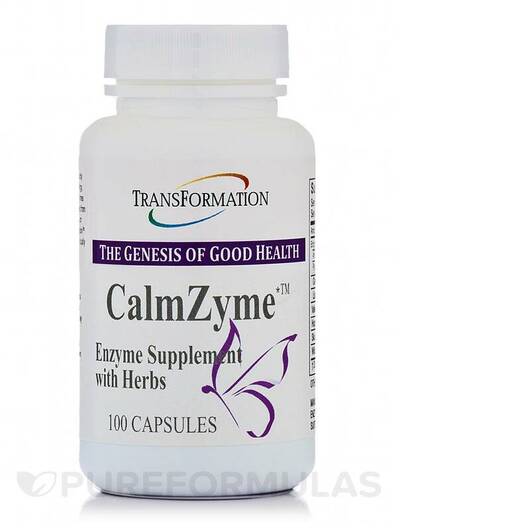 Основне фото товара Transformation Enzymes, CalmZyme, Ферменти, 100 капсул