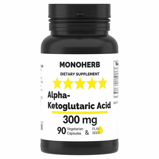Основне фото товара Alpha-Ketoglutaric Acid, Альфа кетоглутарова кислота, 90 капсул