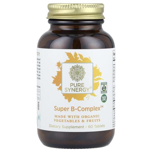 Основне фото товара Pure Synergy, Organic Super B-Complex, B-комплекс, 60 капсул