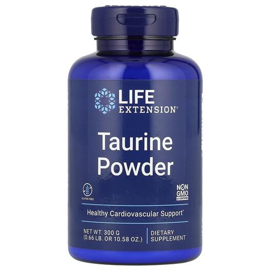 Основне фото товара Life Extension, L-Taurine Powder, L-таурин в порошку, 300 г