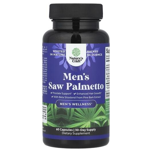 Основне фото товара Nature's Craft, Men's Saw Palmetto, Со Пальметто, 60 ка