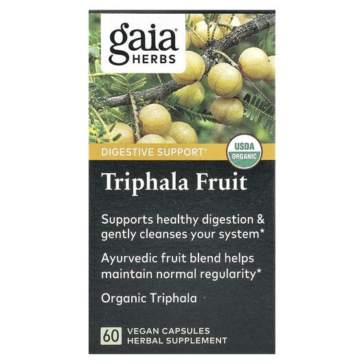 Основне фото товара Gaia Herbs, Triphala Fruit, Трифала, 60 капсул