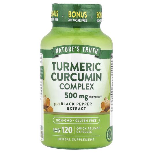 Основне фото товара Nature's Truth, Turmeric Curcumin, Куркумін, 120 капсул