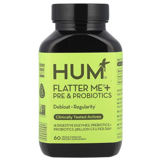 Основне фото товара Flatter Me + Pre & Probiotics, Пробіотики, 60 капсул