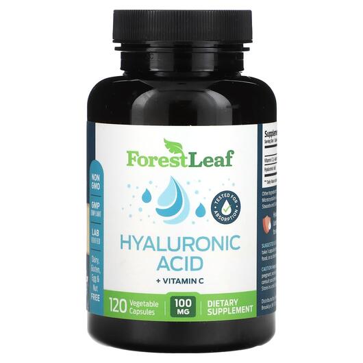 Основне фото товара Hyaluronic Acid 100 mg, Гіалуронова кислота, 120 капсул