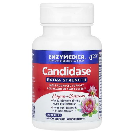 Основне фото товара Candidase Extra Strength, Підтримка Кандиди, 42 капсул