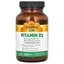 Vitamin D3 5000 IU Витамин D3 5000 МЕ Country Life