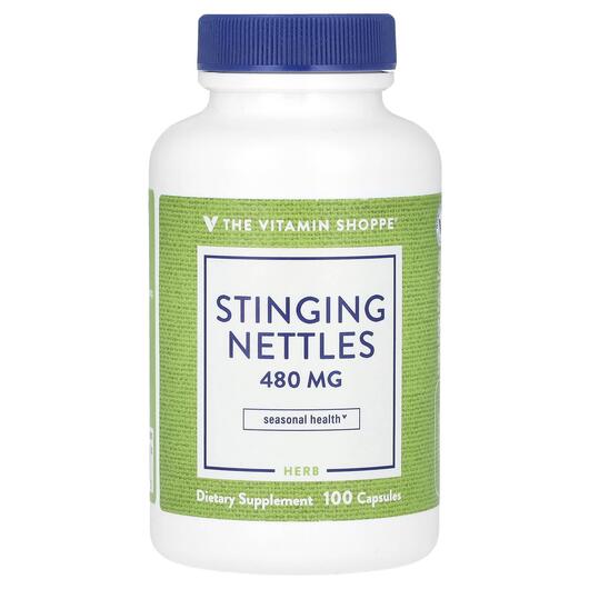 Основне фото товара TheVitaminShoppe, Stinging Nettles 480 mg, Кропива, 100 капсул