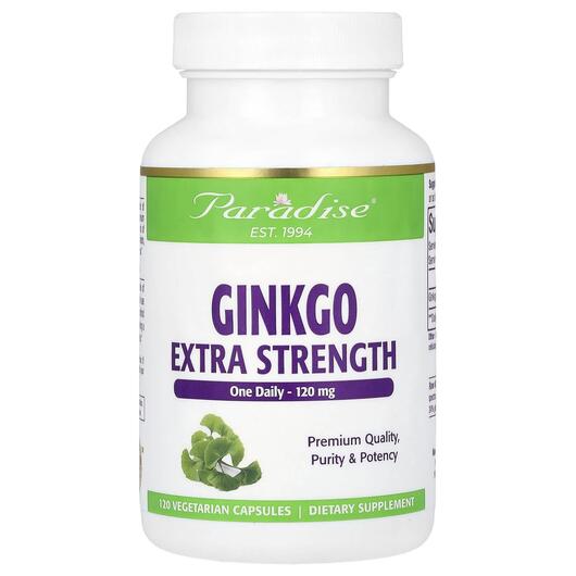 Основне фото товара Ginkgo Biloba 120 Vegetarian, Гінкго Білоба, 120 капсул