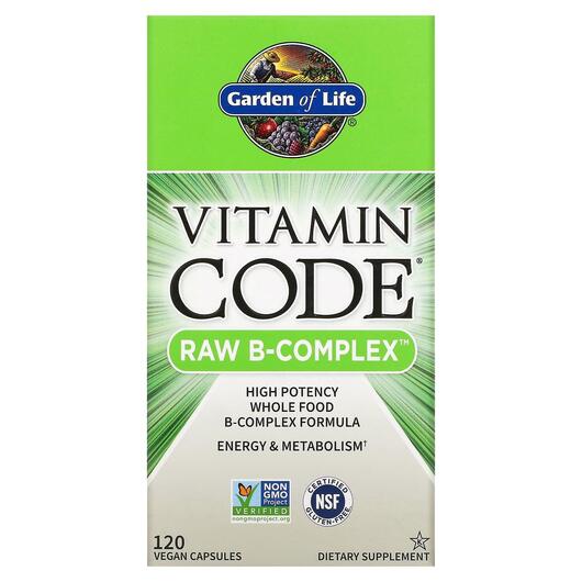 Основне фото товара Vitamin Code RAW B-Complex, B-комплекс, 120 капсул