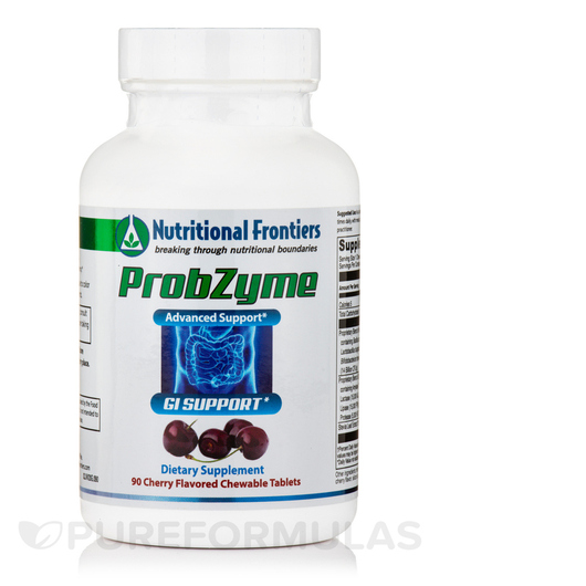 Основне фото товара Nutritional Frontiers, ProbZyme Cherry, Ферменти, 90 таблеток