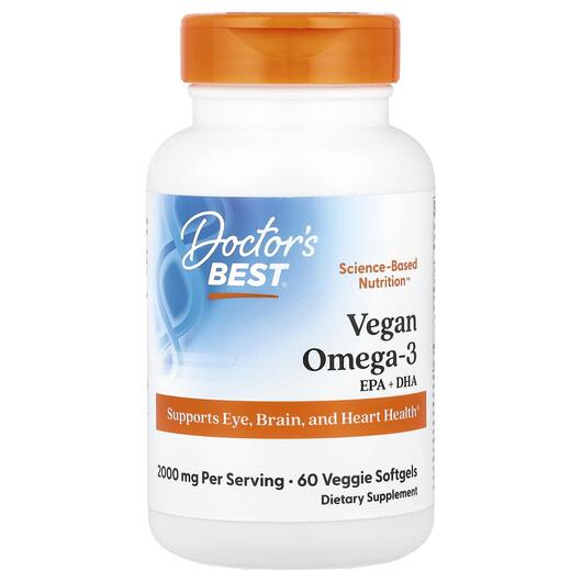 Основне фото товара Vegan Omega-3 2000 mg, Веганська Омега-3, 60 капсул
