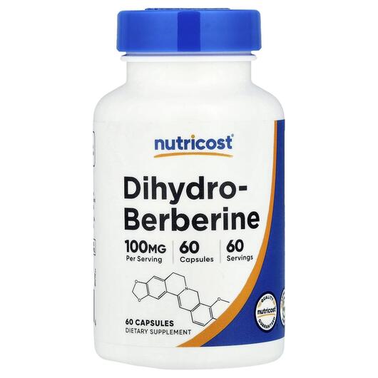 Основне фото товара Nutricost, Dihydroberberine 100 mg, Берберин, 60 капсул