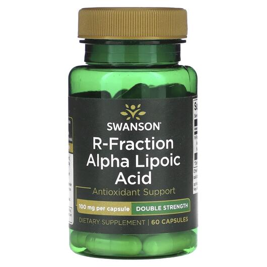 Основне фото товара R-Fraction Alpha Lipoic Acid Double Strength, Альфа-ліпоєва, 60 к