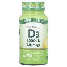 Vitamin D3 1000 IU Витамин D3 Nature's Truth