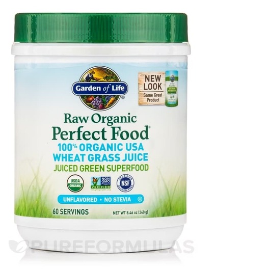 Основне фото товара Perfect Food Wheat Grass Juice Unflavored, Паростки пшениці Вітгр