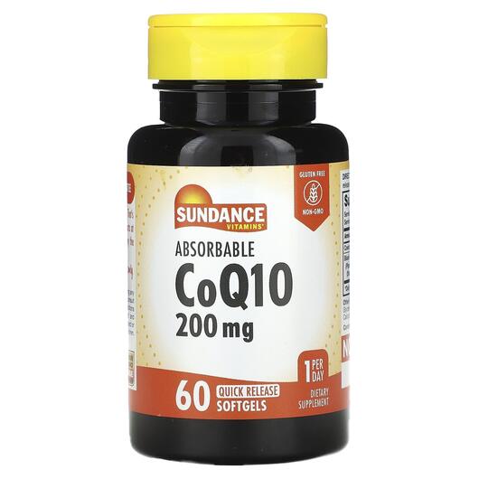 Основне фото товара Absorbable CoQ10 200 mg, Коензим CoQ10, 60 капсул