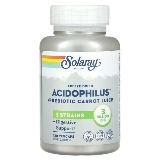Основне фото товара Freeze Dried Acidophilus + Prebiotic, Лактобактерії Ацидофілус, 1