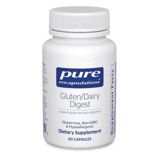 Основне фото товара Pure Encapsulations, Gluten/Dairy Digest, Ферменти, 60 капсул