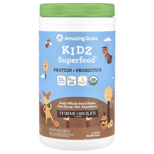 Основне фото товара Kidz Superfood Protein + Probiotics Extreme Chocolate, Протеїн, 2