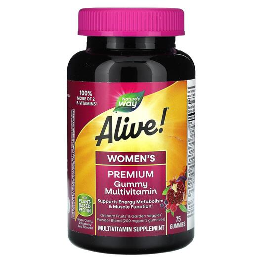 Основне фото товара Alive! Women's Vitamins, Вітаміни для жінок, 75 цукерок
